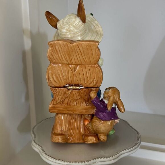 Large Mother Bunny Trinket Box NEW - Picture 6 of 9